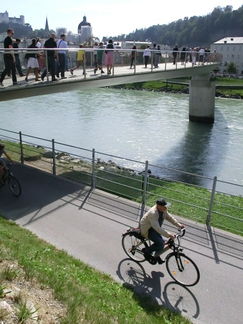 Congestion Free; networks for pedestrians and bikes in Salzburg